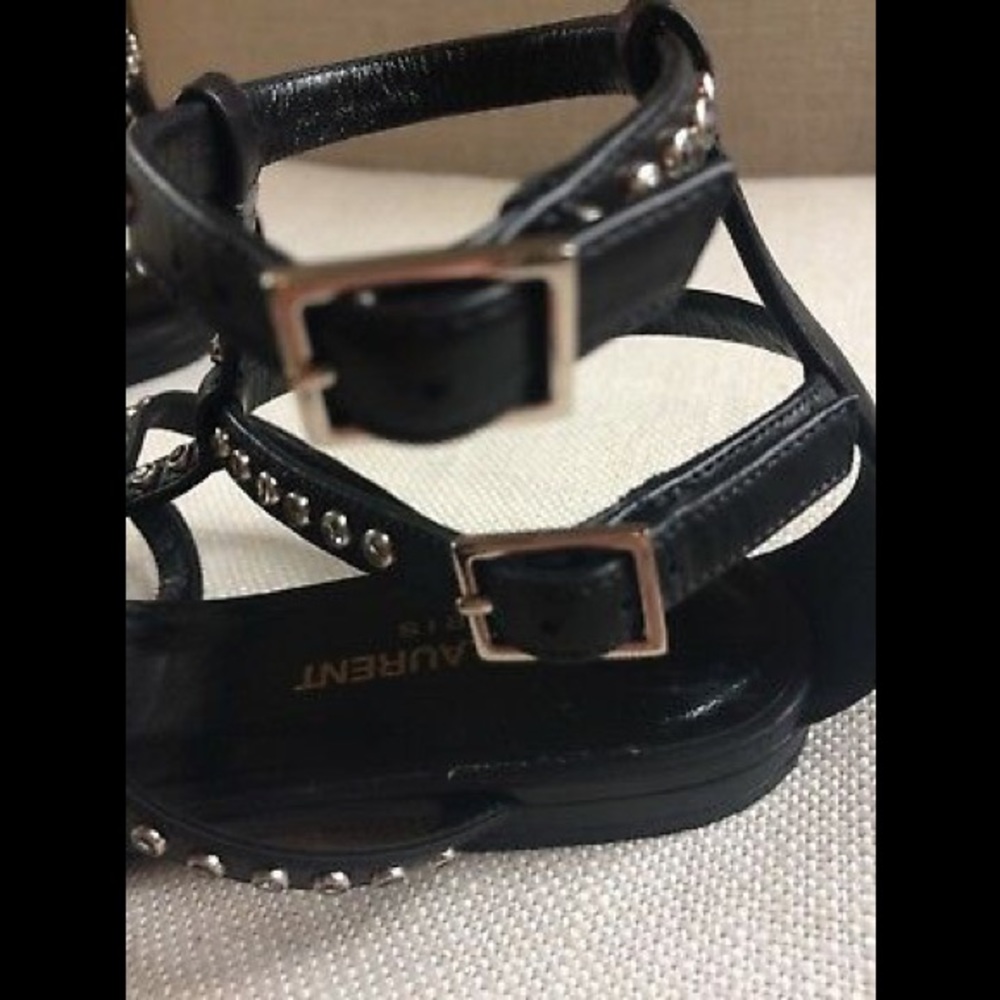 Saint Laurent Gladiator Sandals Crystal Caged 9 39 - Picture 4 of 8